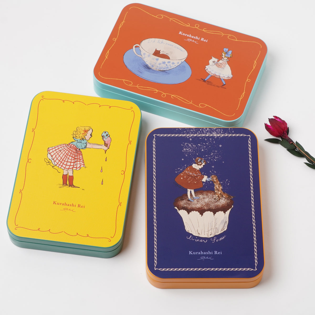 Kurahashi Rei Tin Postcard Set - Yellow