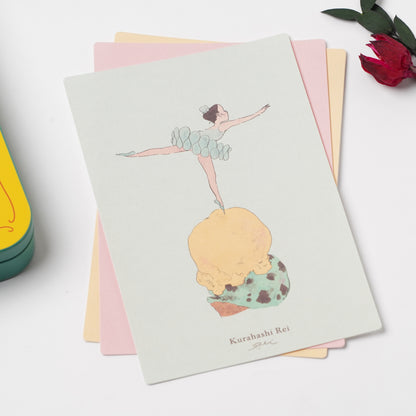 Kurahashi Rei Tin Postcard Set - Yellow