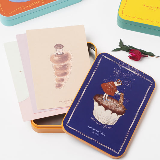 Kurahashi Rei Tin Postcard Set - NV