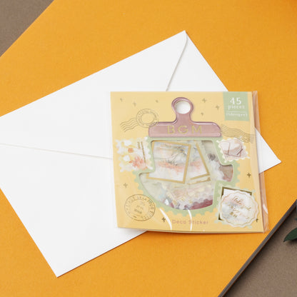 Japanese Post Office Story Foil-Stamped Flake Stickers