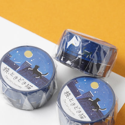 BGM ravel & Cat Planner Tape - Starry Night
