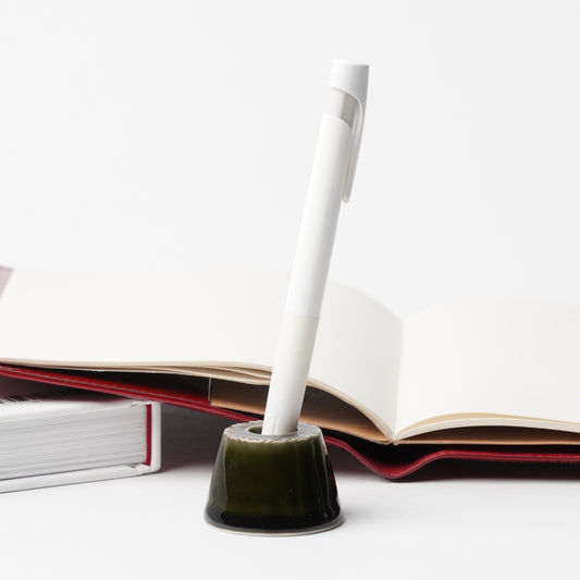 asumi Recycled Ceramic Pen Holder - Olive