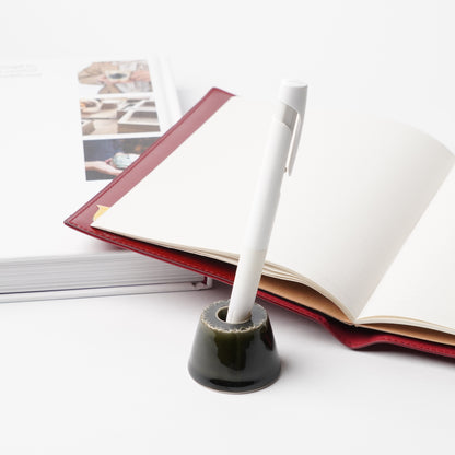 asumi Recycled Ceramic Pen Holder - Olive