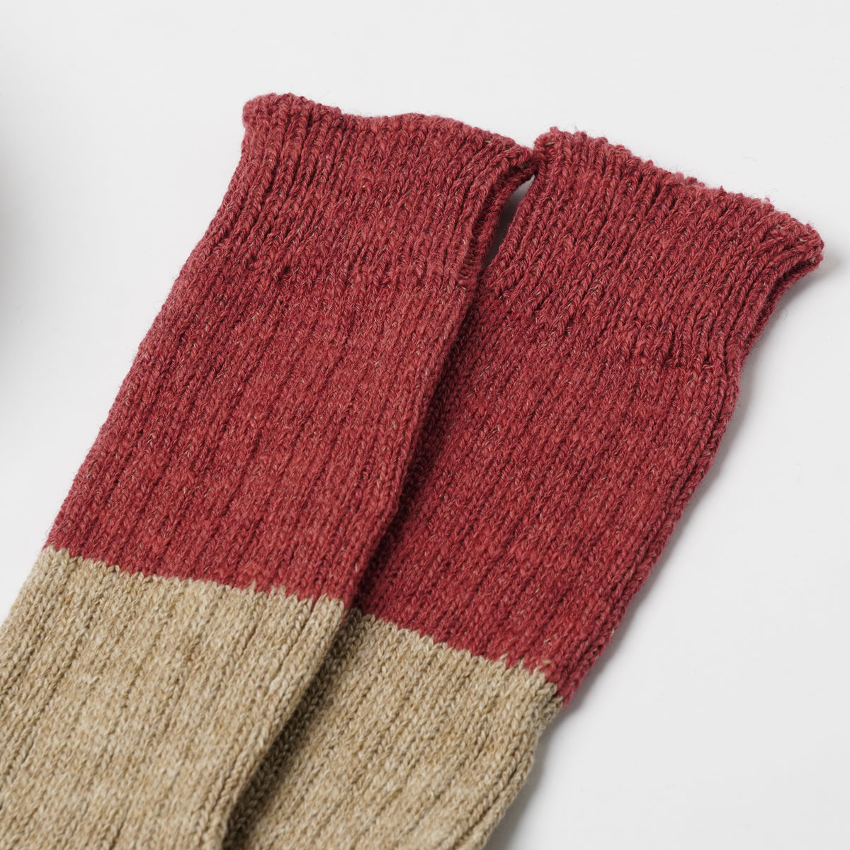 【knitwin】 Wool Cotton Slub Socks S