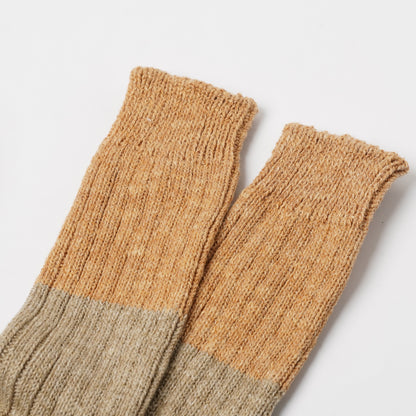 【knitwin】 Wool Cotton Slub Socks M
