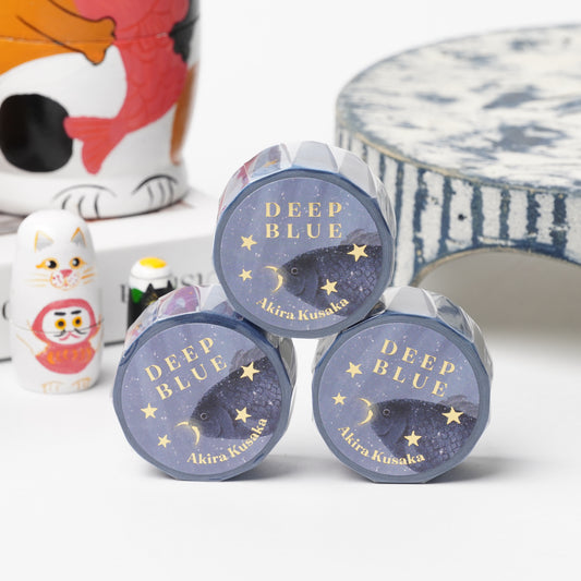 Cozyca Products Golds Foil Washi Masking Tape - Akira Kusaka DEEP BLUE