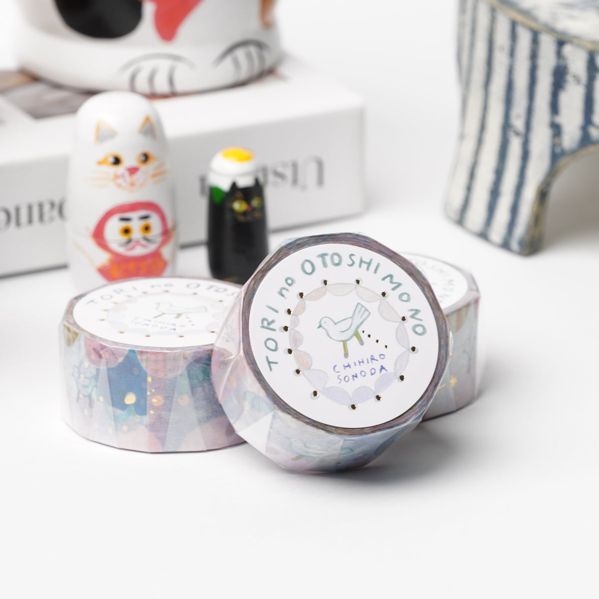 Cozyca Products Golds Foil Washi Masking Tape - Chihiro Sonoda Bird Droppings Washi Tape