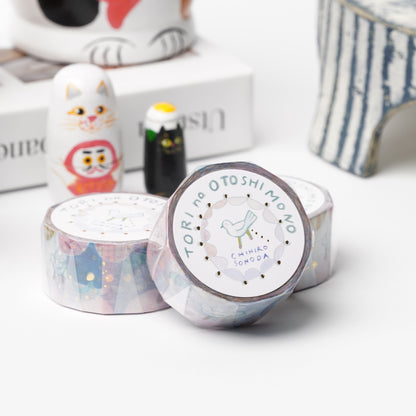 Cozyca Products Golds Foil Washi Masking Tape - Chihiro Sonoda Bird Droppings Washi Tape