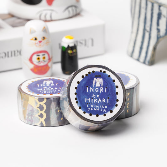 Cozyca Products Golds Foil Washi Masking Tape - Chihiro Sonoda INORI to HIKARI Washi Tape