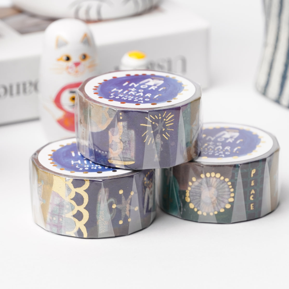 Cozyca Products Golds Foil Washi Masking Tape - Chihiro Sonoda INORI to HIKARI Washi Tape