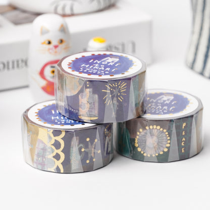 Cozyca Products Golds Foil Washi Masking Tape - Chihiro Sonoda INORI to HIKARI Washi Tape