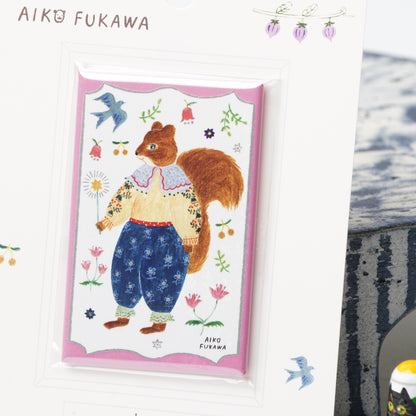 Aiko Fukawa charm Square Magnet | Cozyca Products