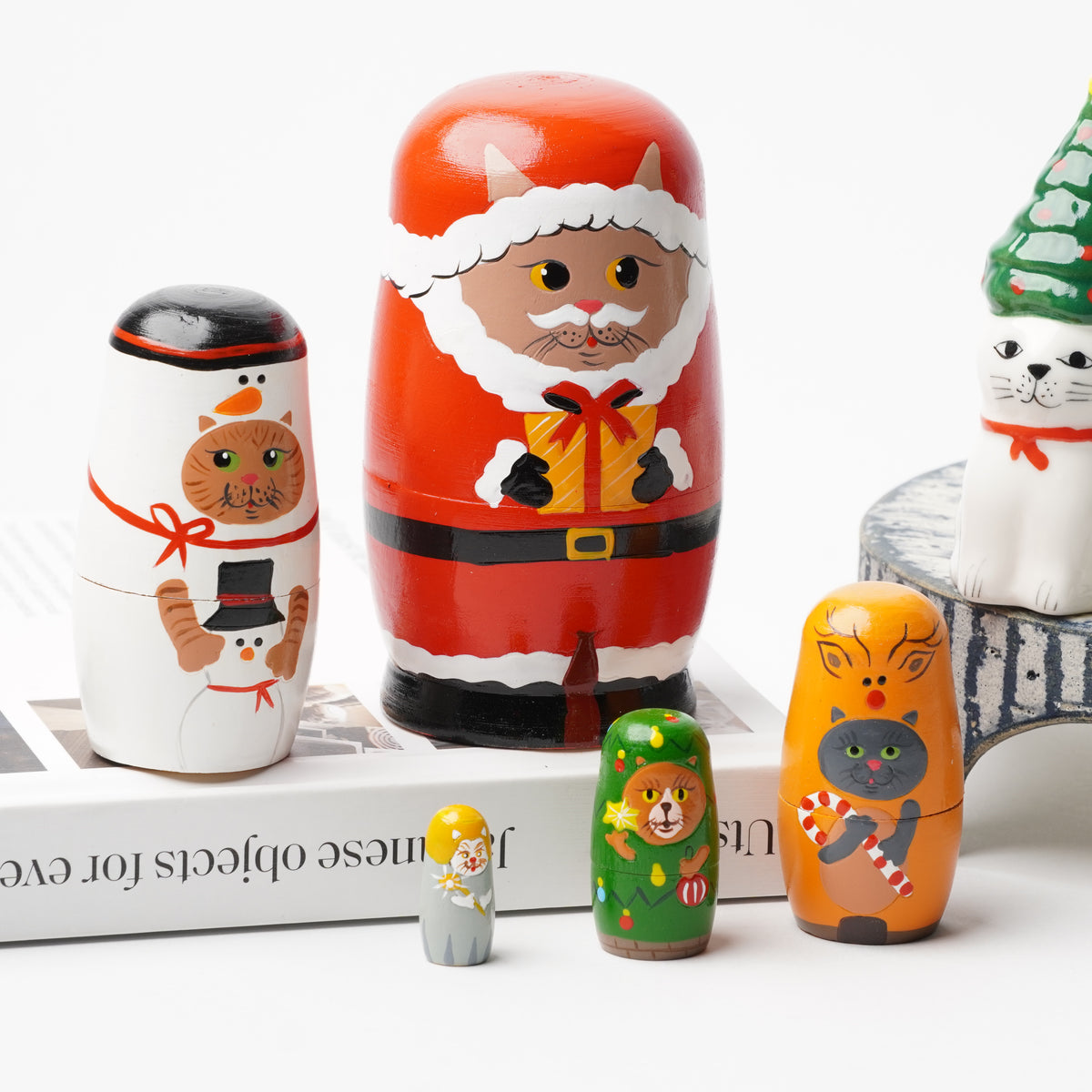 Creer Christmas Cat Matryoshka