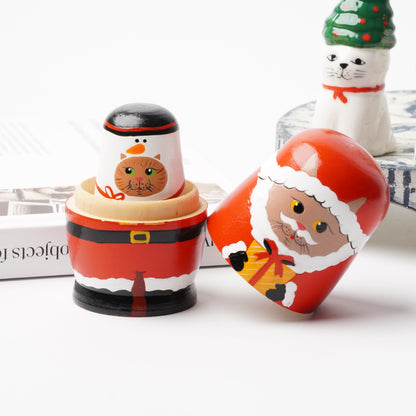 Creer Christmas Cat Matryoshka