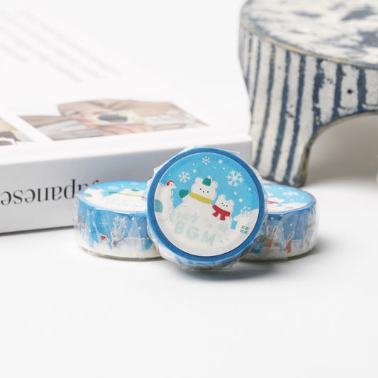 BGM Christmas Snowman Foil Washi Tape | 2026 Limited Edition