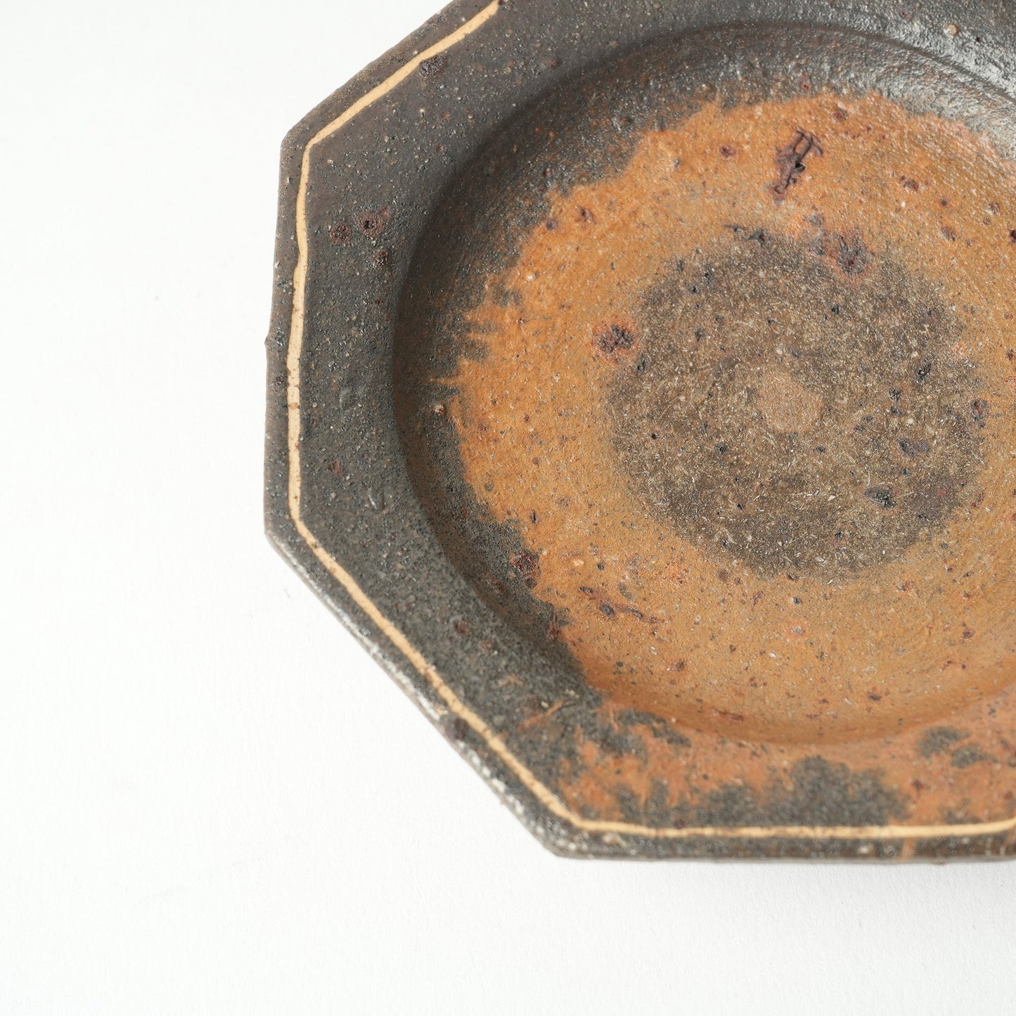 Keiji Tanaka Octagon Plate Nanban Woodfired