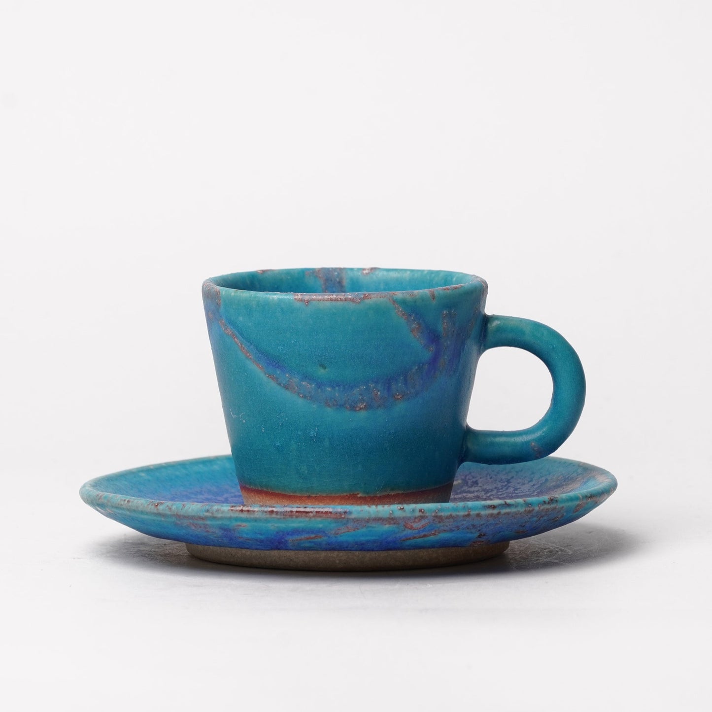 Shigarakiyaki Cup and Saucer (Mug)