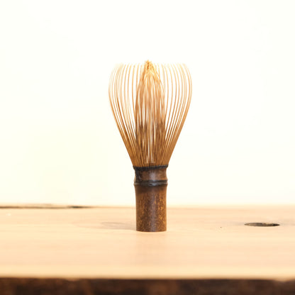Chikumeido  Black Bamboo Chasen Matcha Whisk 100 Prong