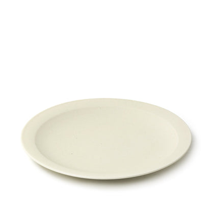 KANEAKI SAKAI POTTERY flat 7 plate Ivory
