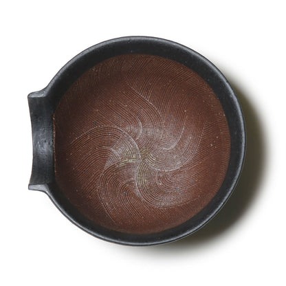 Yamatada Ceramique Mortar Katakuchi Medium Black